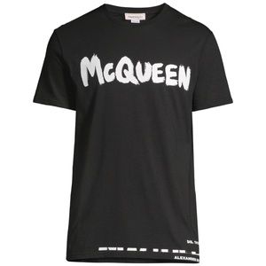Alexander McQueen Logo-Print Cotton T-Shirt